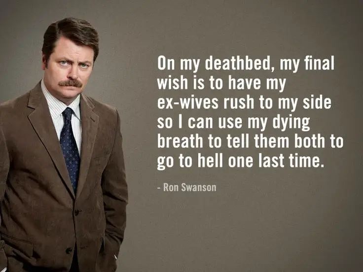 Ron Swanson Quotes Salad