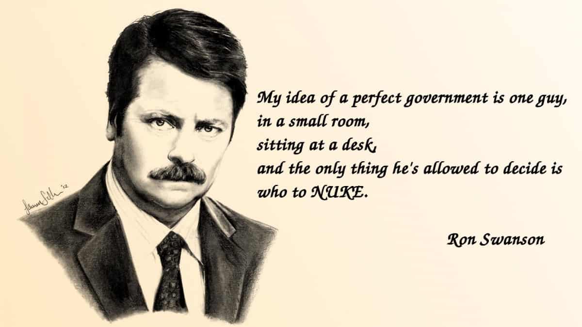 ron swanson birthday quote