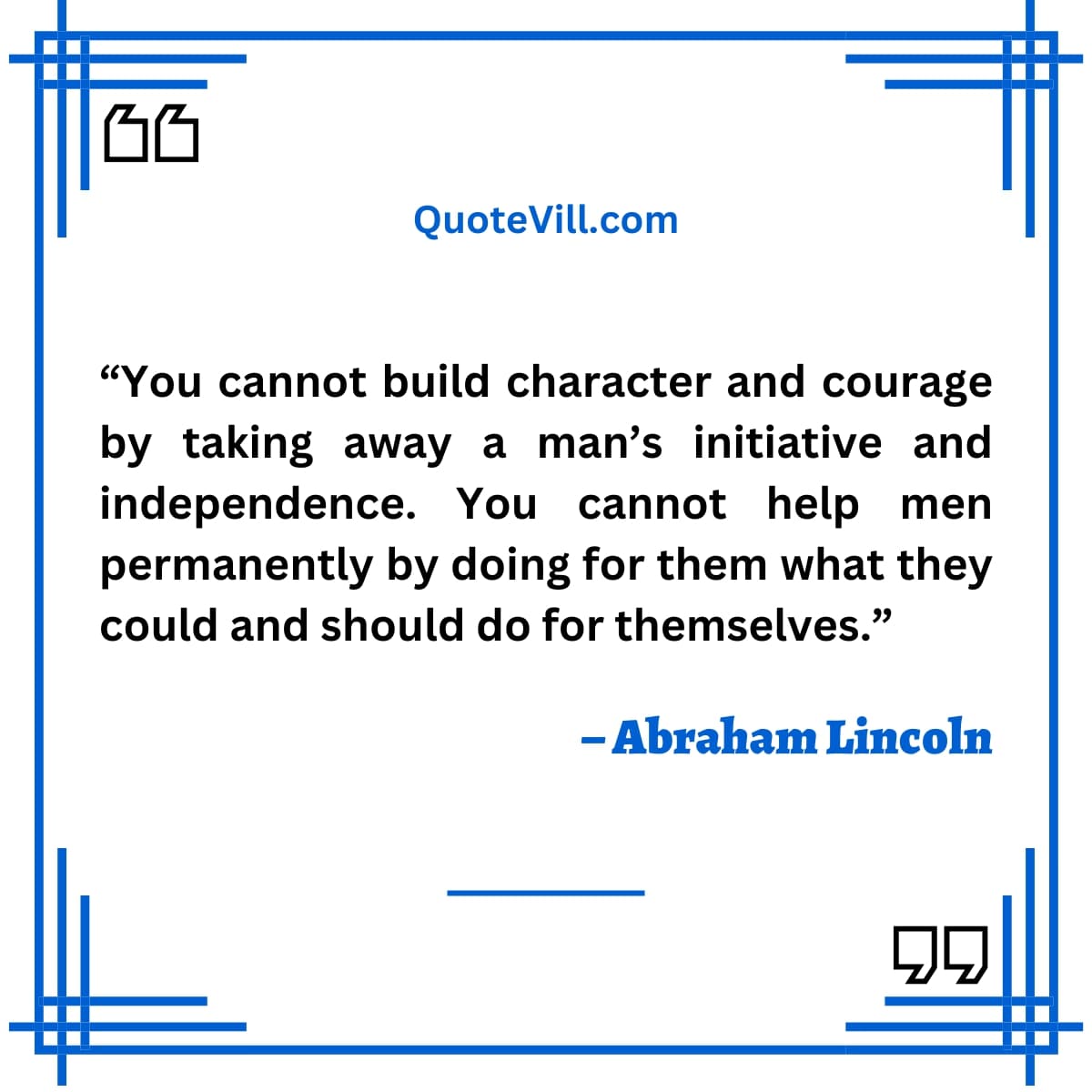 Abraham Lincoln Quotes On Leadership