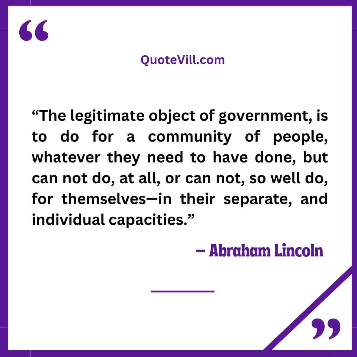 Abraham Lincoln Quotes On Leadership