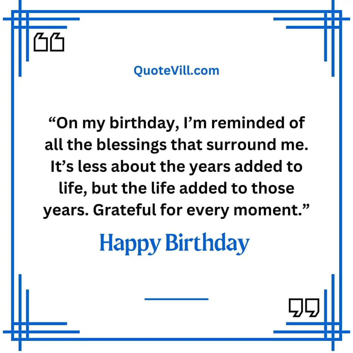 Birthday Gratitude Quotes