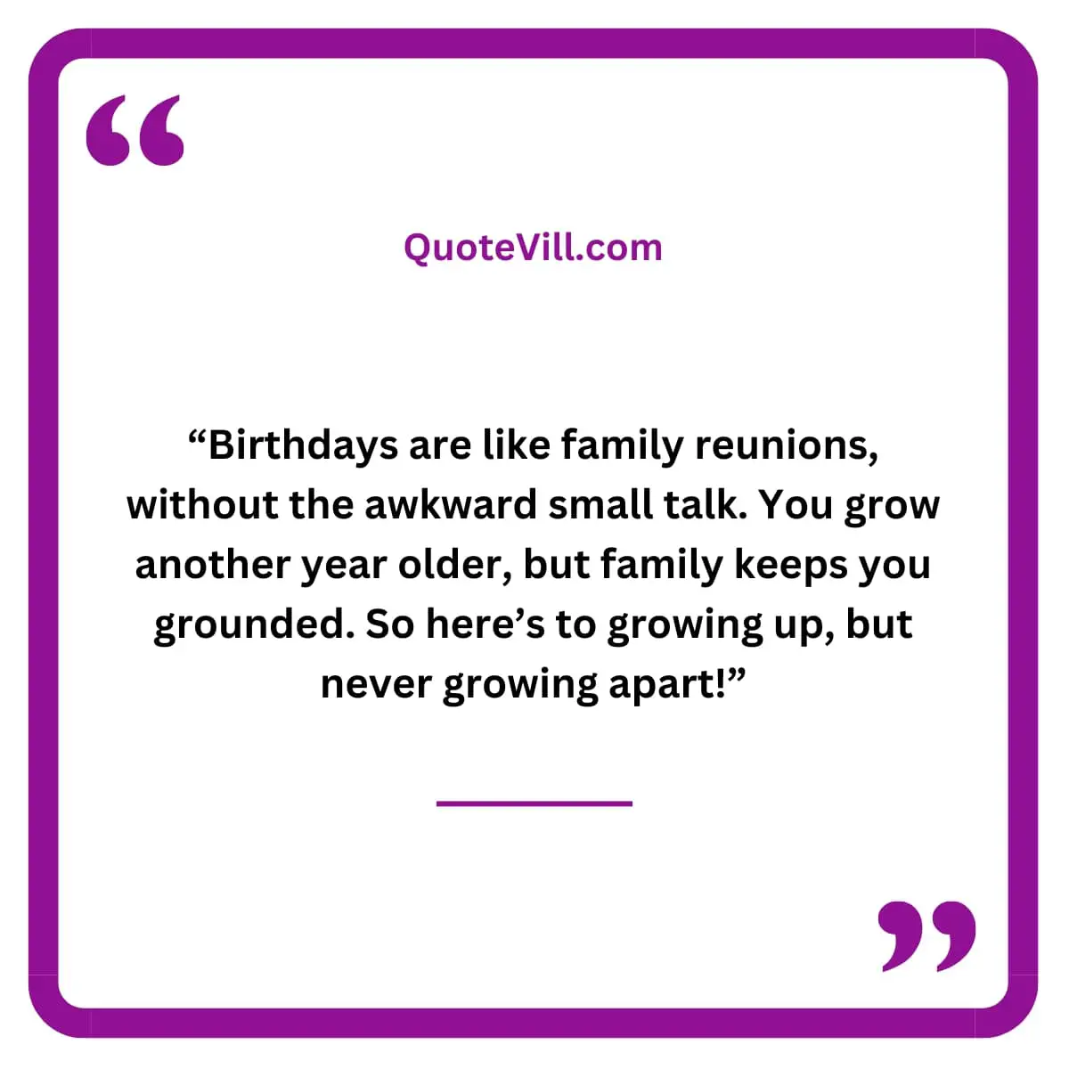 Family Quotes For Birthdays