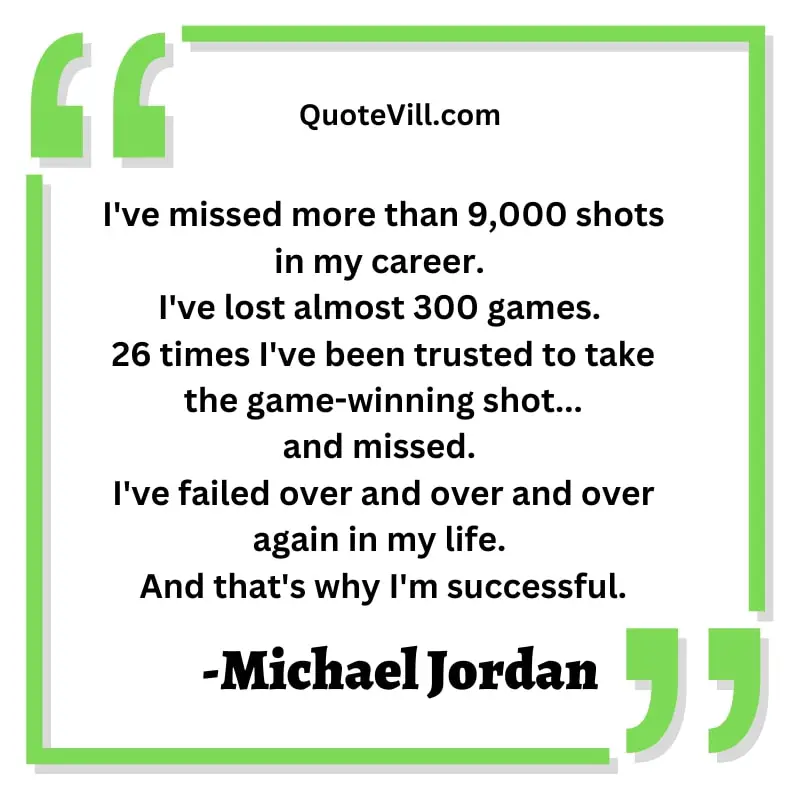 Michael Jordan Quotes About Not Giving Up