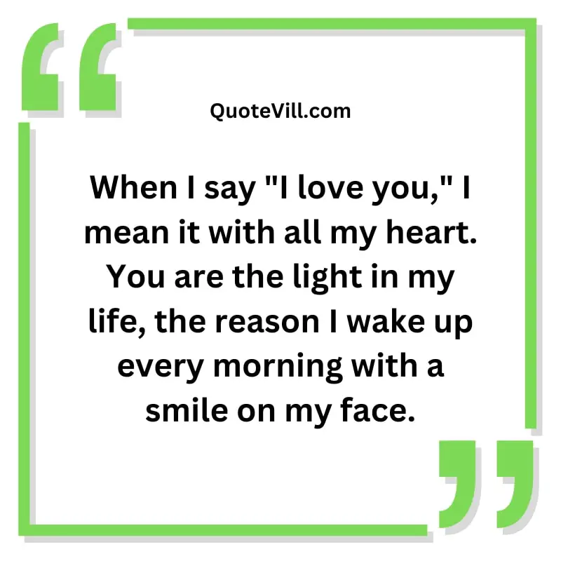 Romantic I Love You With All My Heart Quotes