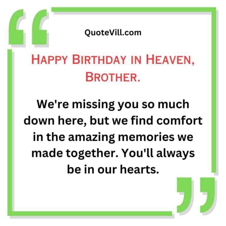 103 Happy Birthday In Heaven Brother Wishes