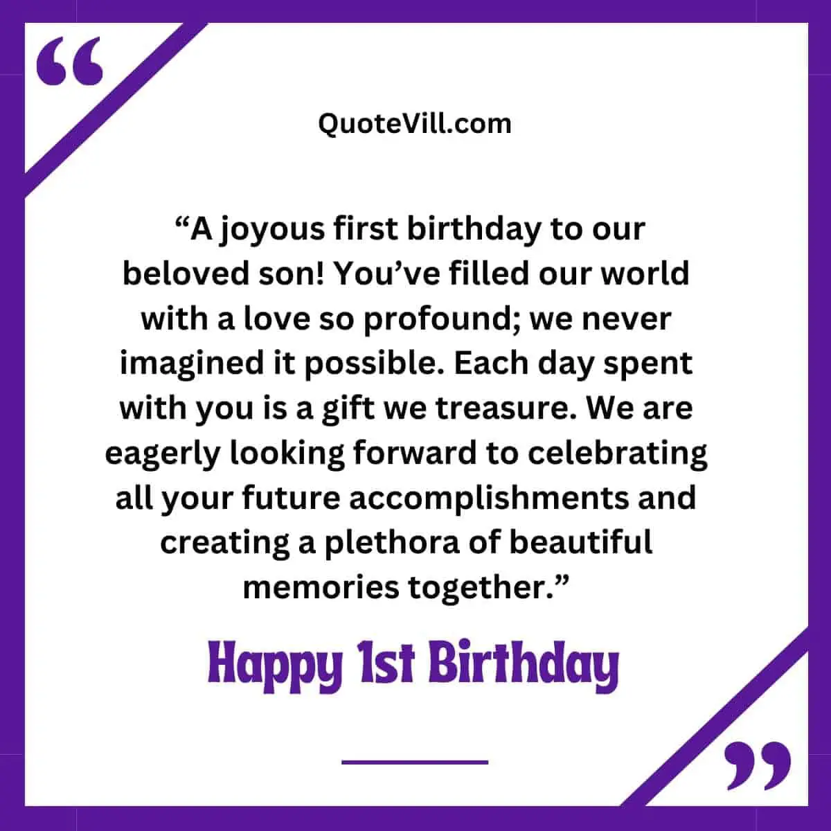 Emotional Birthday Wishes For Baby Boy On His 1st Birthday