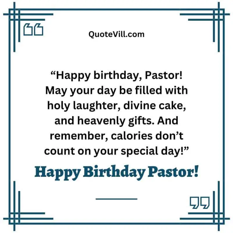 Funny Happy Birthday Wishes For Pastor