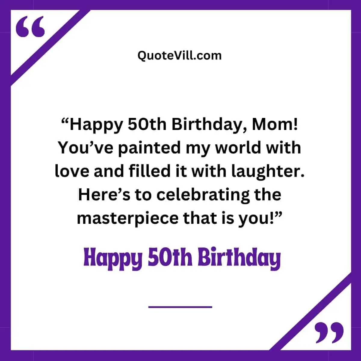 Happy 50th Birthday Wishes For Mom