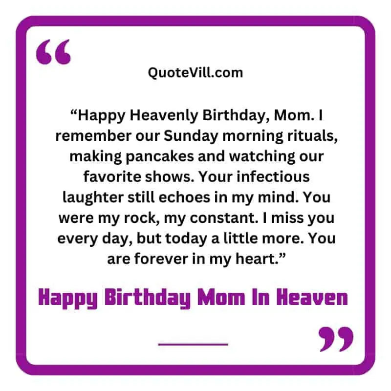 Happy Birthday In Heaven Mom Letters