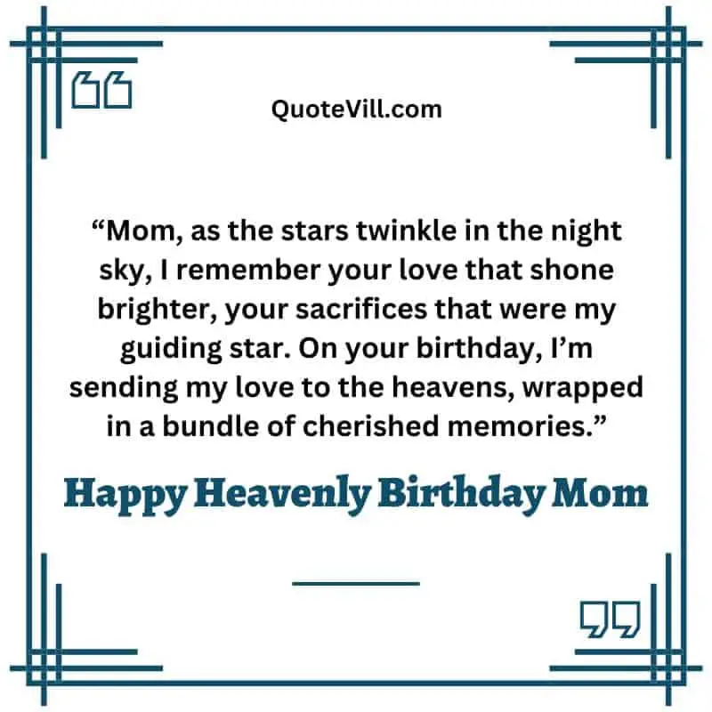 Happy Birthday In Heaven Mom Quotes
