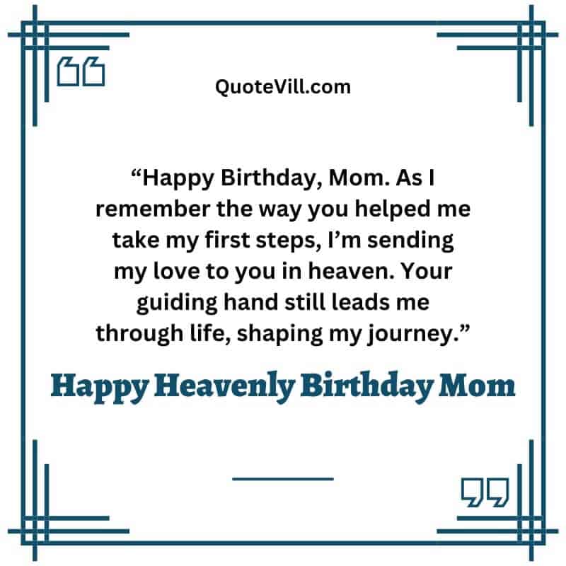 Happy Birthday In Heaven Mom Wishes From Son