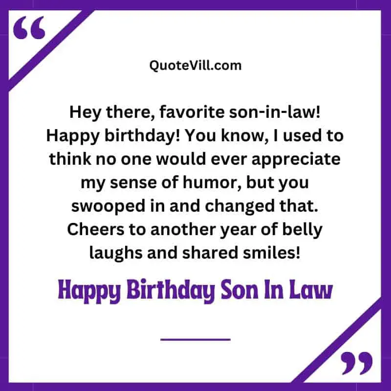 Happy Birthday Wishes To Son In Law From Mother In Law
