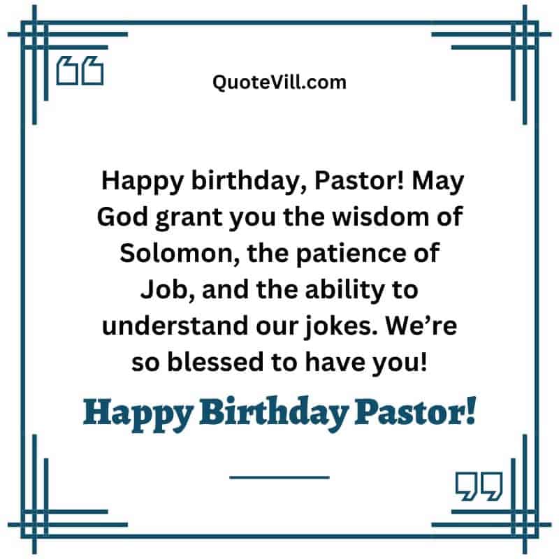 60 Best Birthday Wishes For Your Beloved Pastor 1841