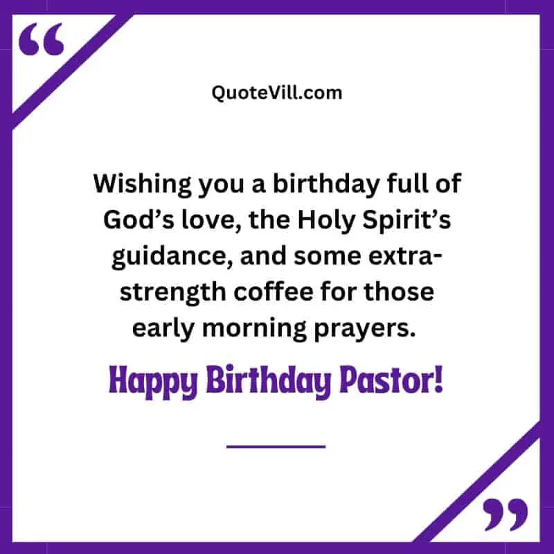 Heartfelt Birthday Wishes For Pastor