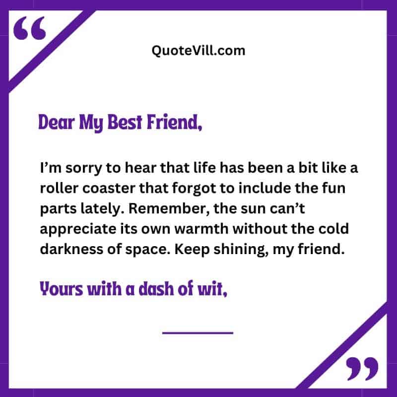 Dear Best Friend Letters