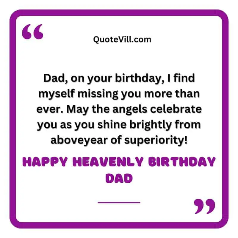 Miss You Birthday Wishes For Dad Who Is In Heaven
