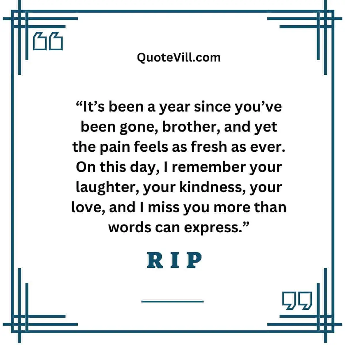 Missing My Brother Quotes On His Death Anniversary