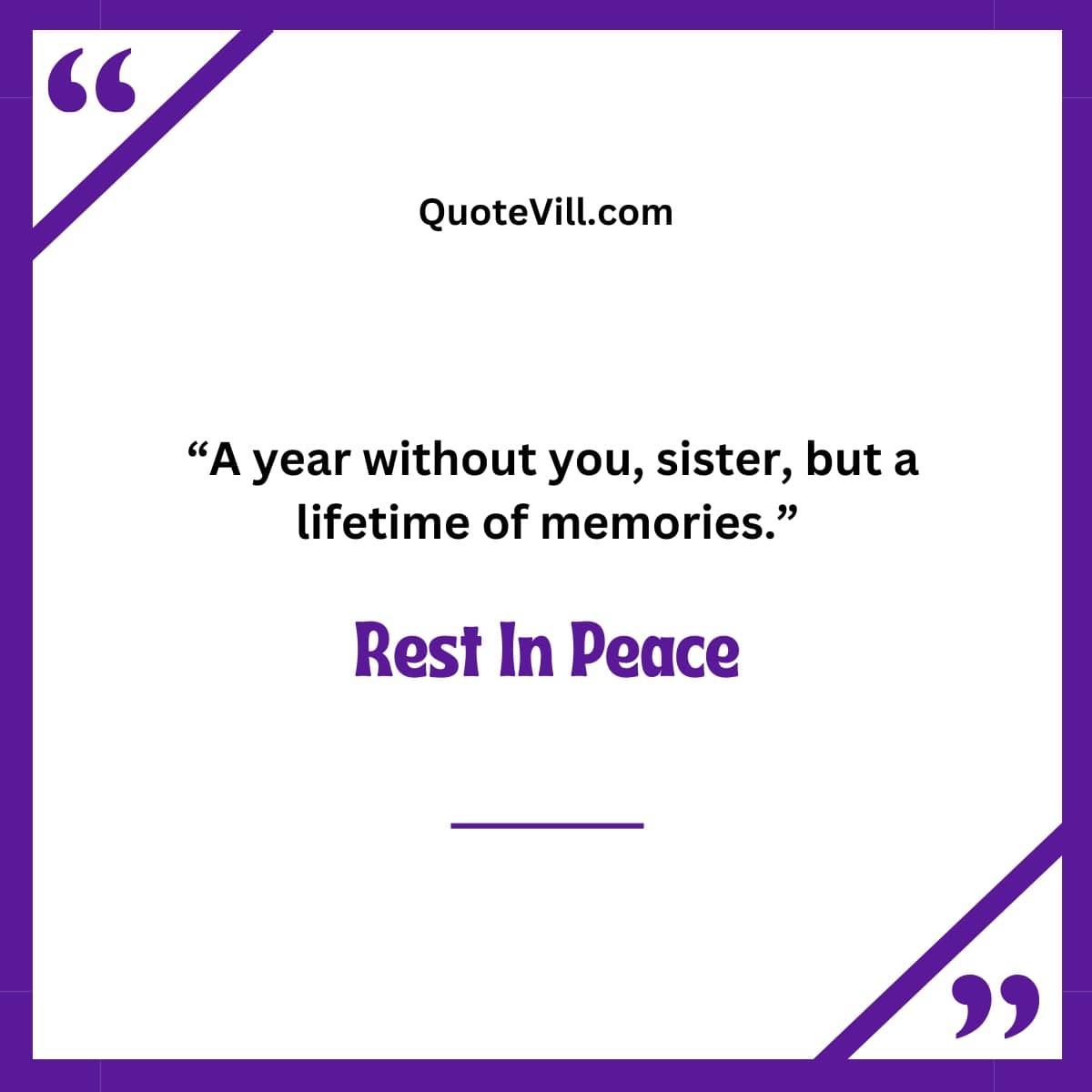 53 Heartfelt Death Anniversary Quotes For Sister