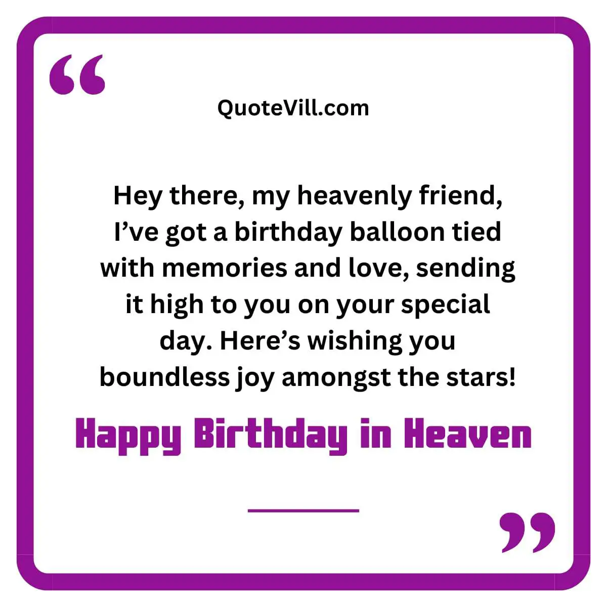 Happy Birthday in Heaven Friend Wishes