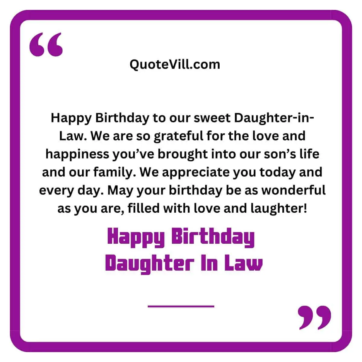 Heartwarming Birthday Wishes For Daughter In Law
