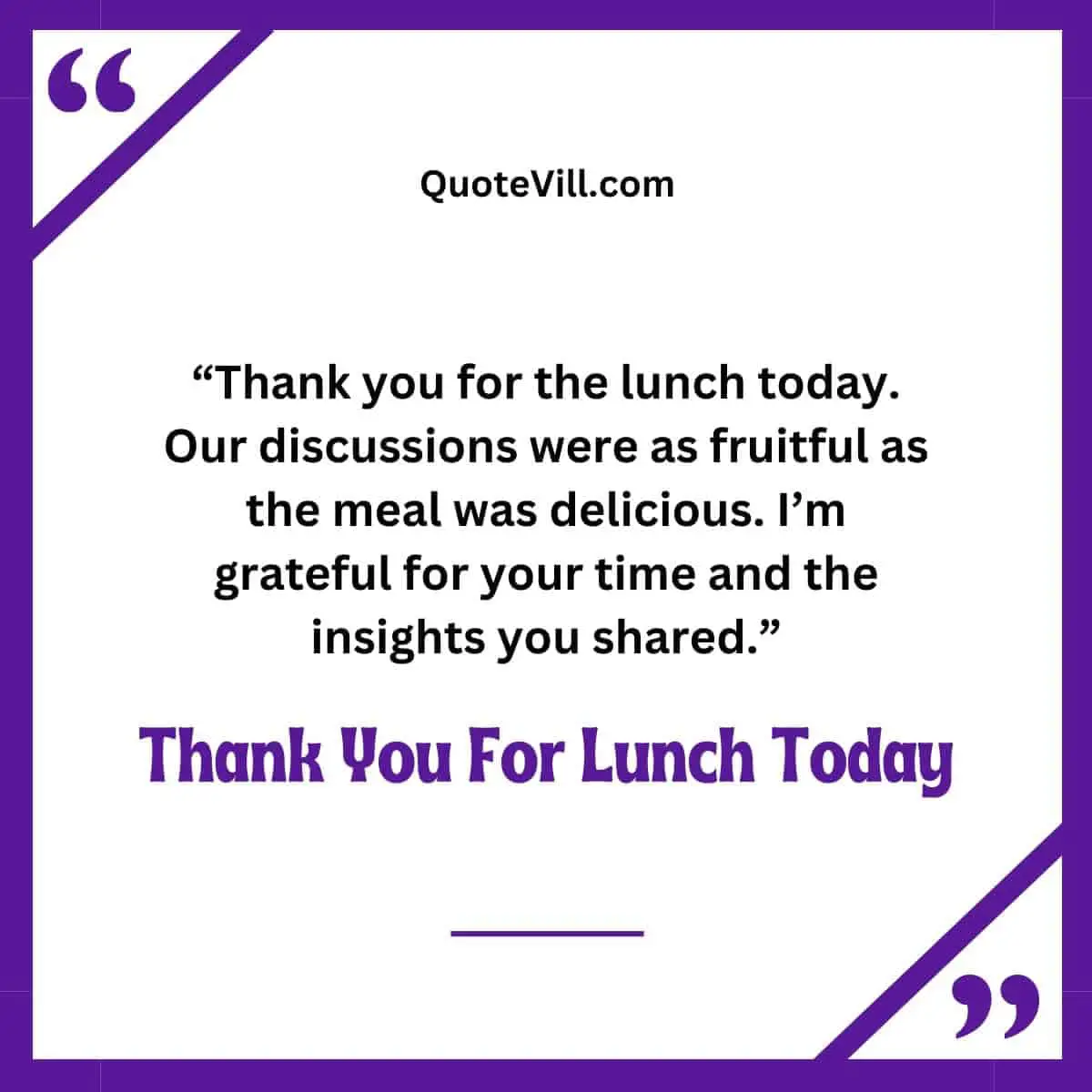 Saying Thank You For a Business Lunch