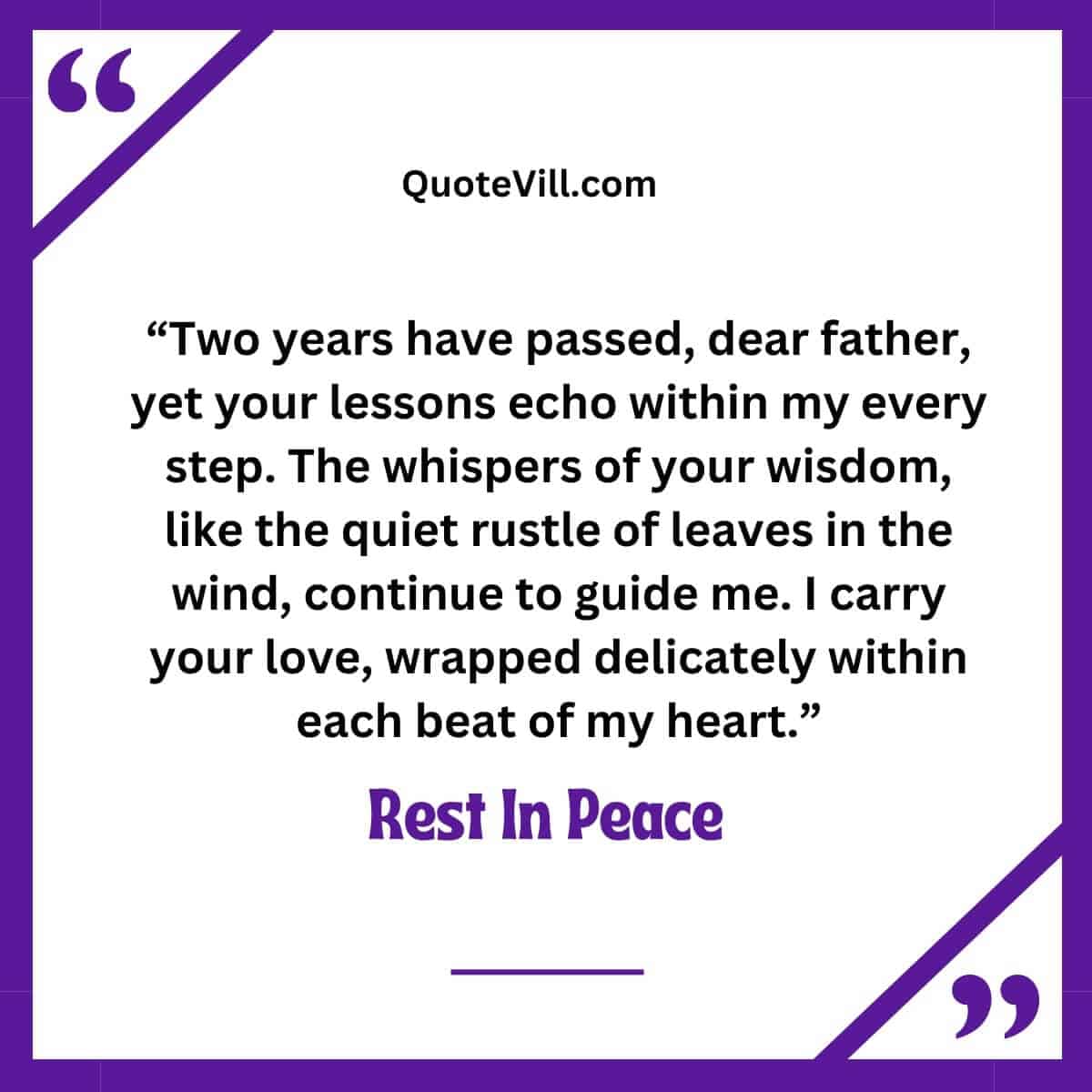 2 Year Death Anniversary Quotes For Dad