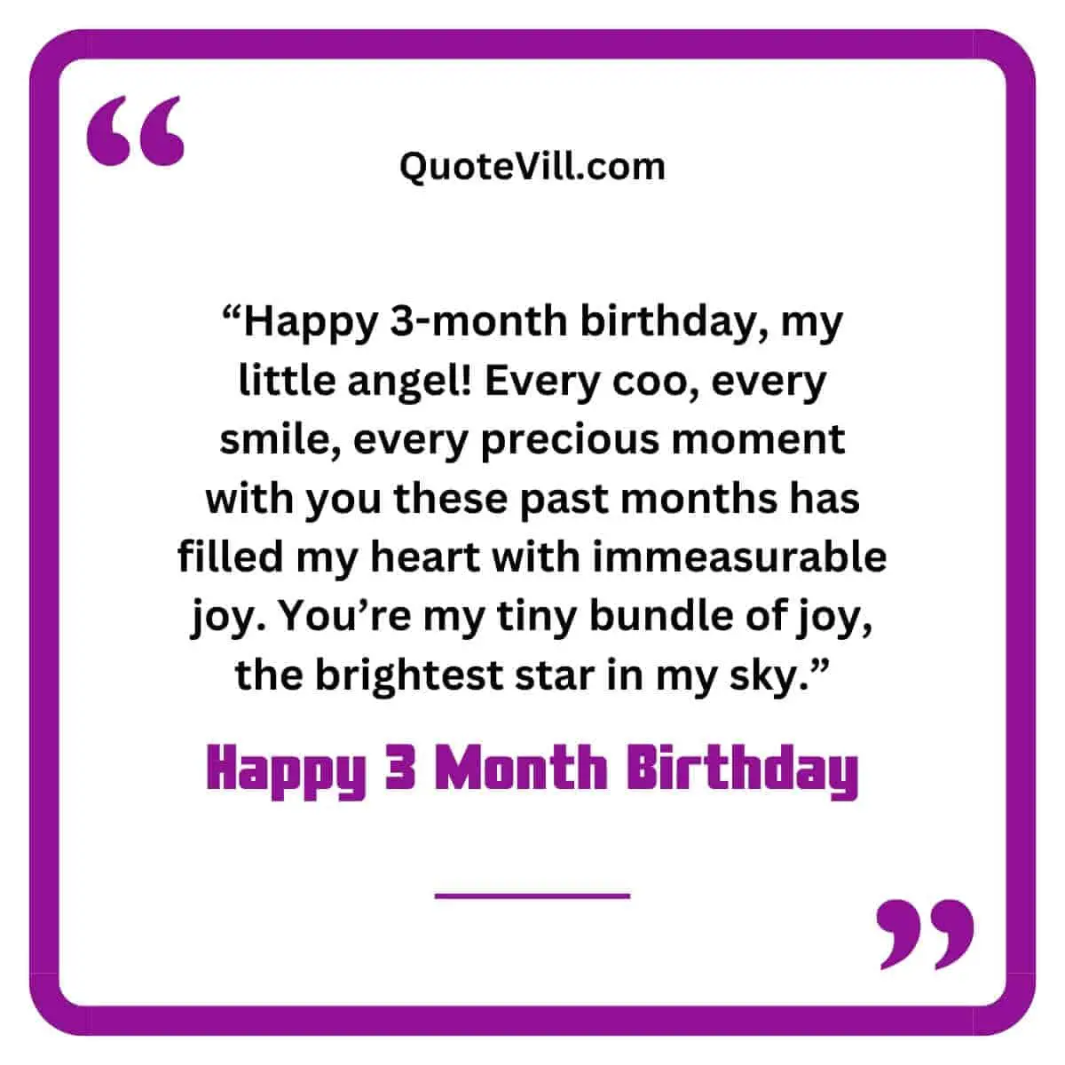 3rd Month Birthday Wishes For Baby From Father
