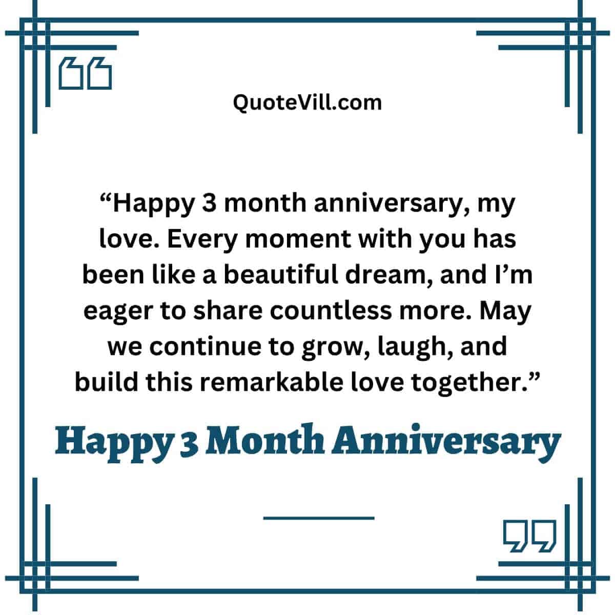 Best Happy 3 Month Anniversary Wishes