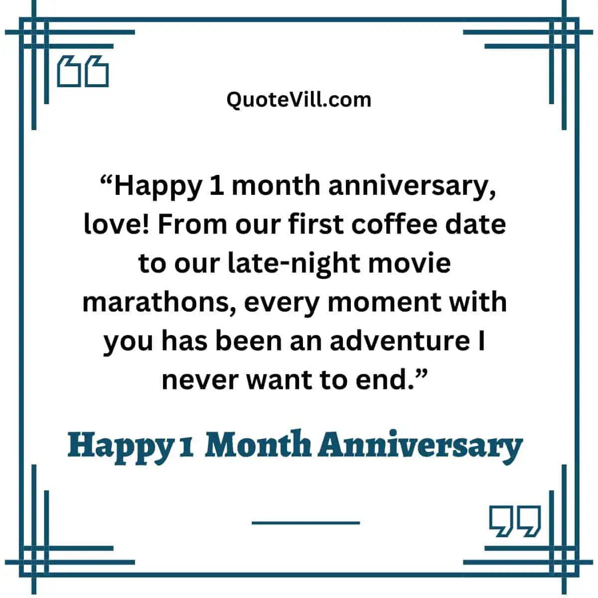 Happy 1 Month Anniversary Wishes