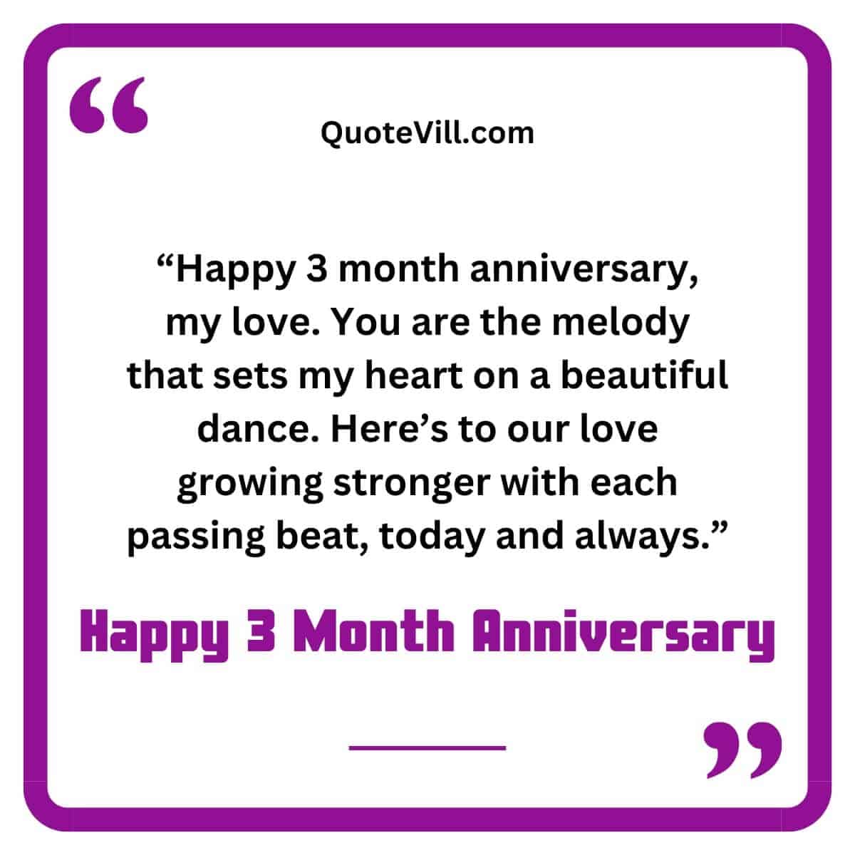 Happy 3 Month Anniversary Quotes To Girlfriend