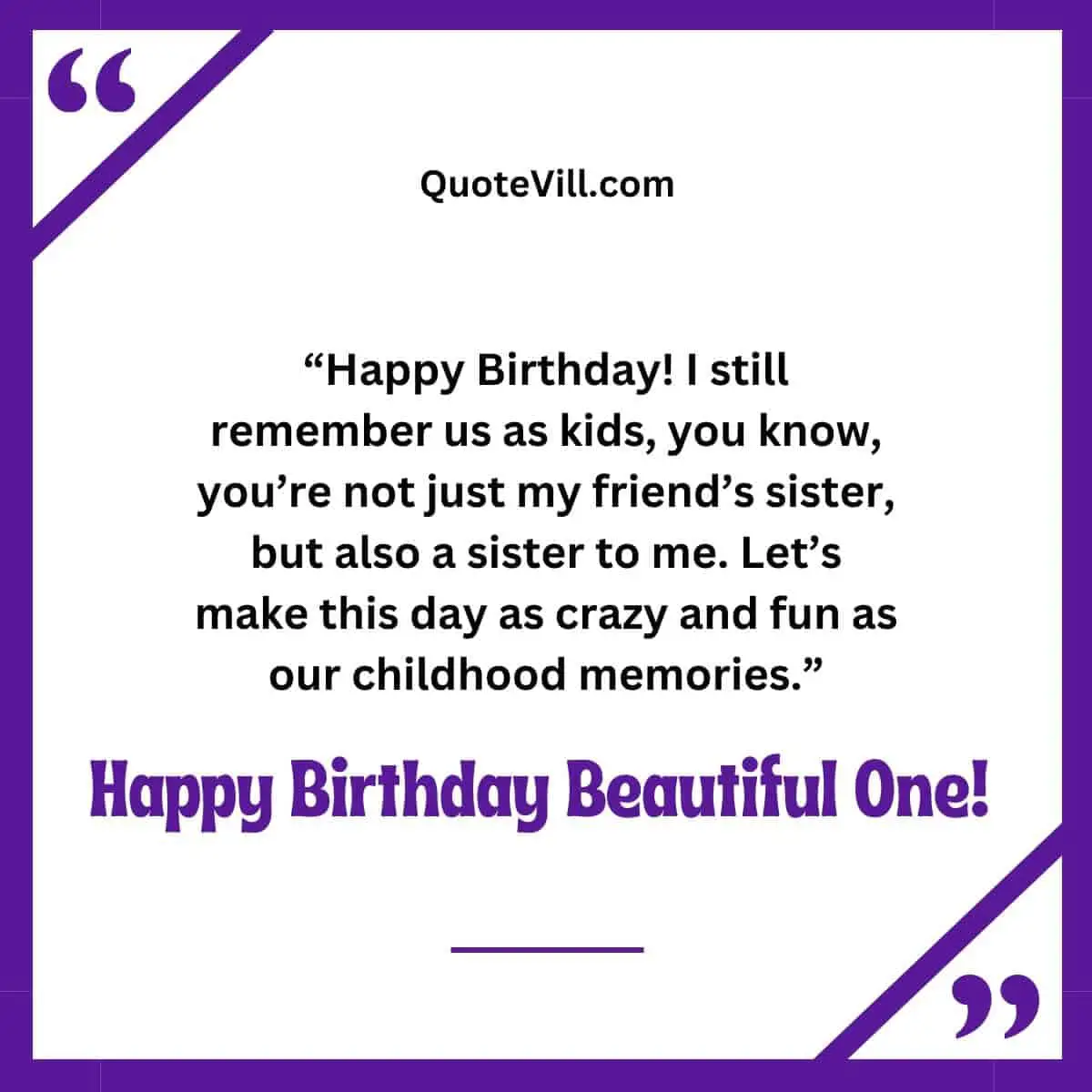 Birthday Greetings to My Friend’s Sister