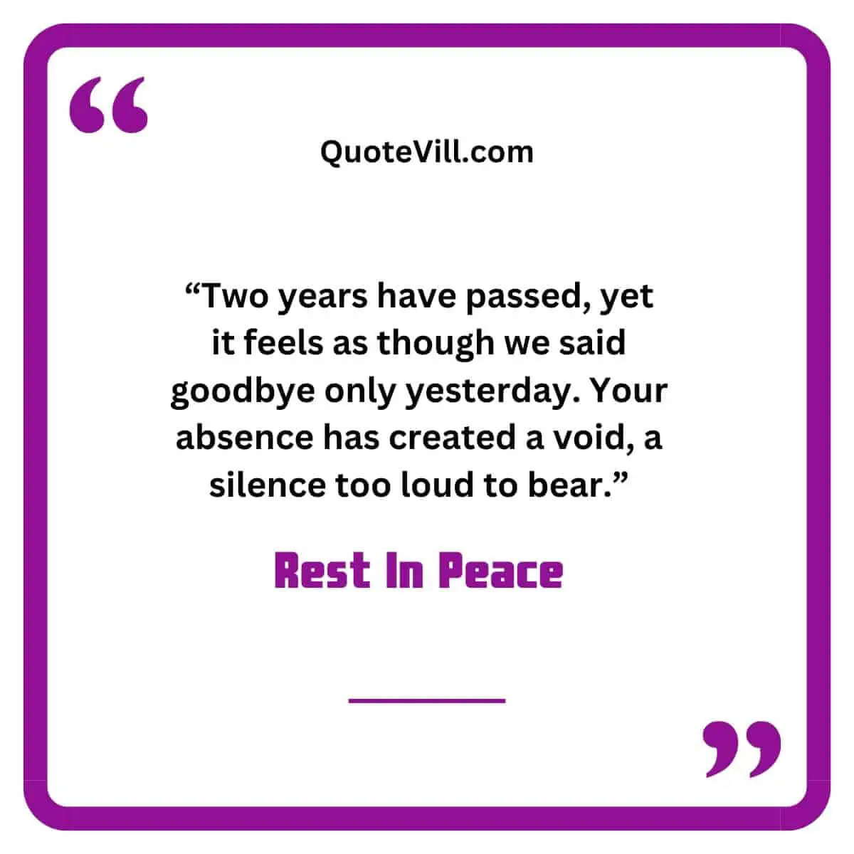Touching 2 Year Death Anniversary Quotes
