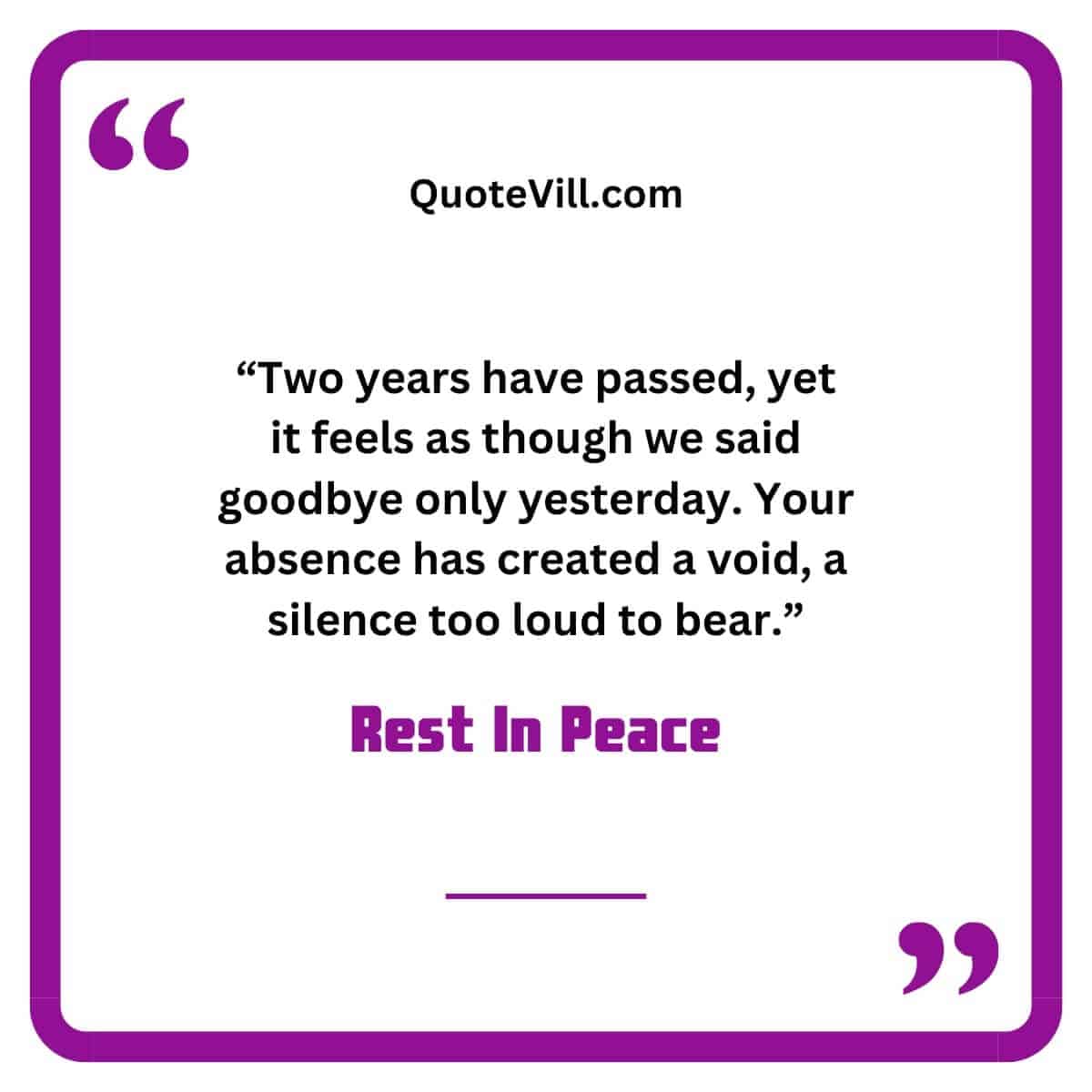 Touching 2 Year Death Anniversary Quotes