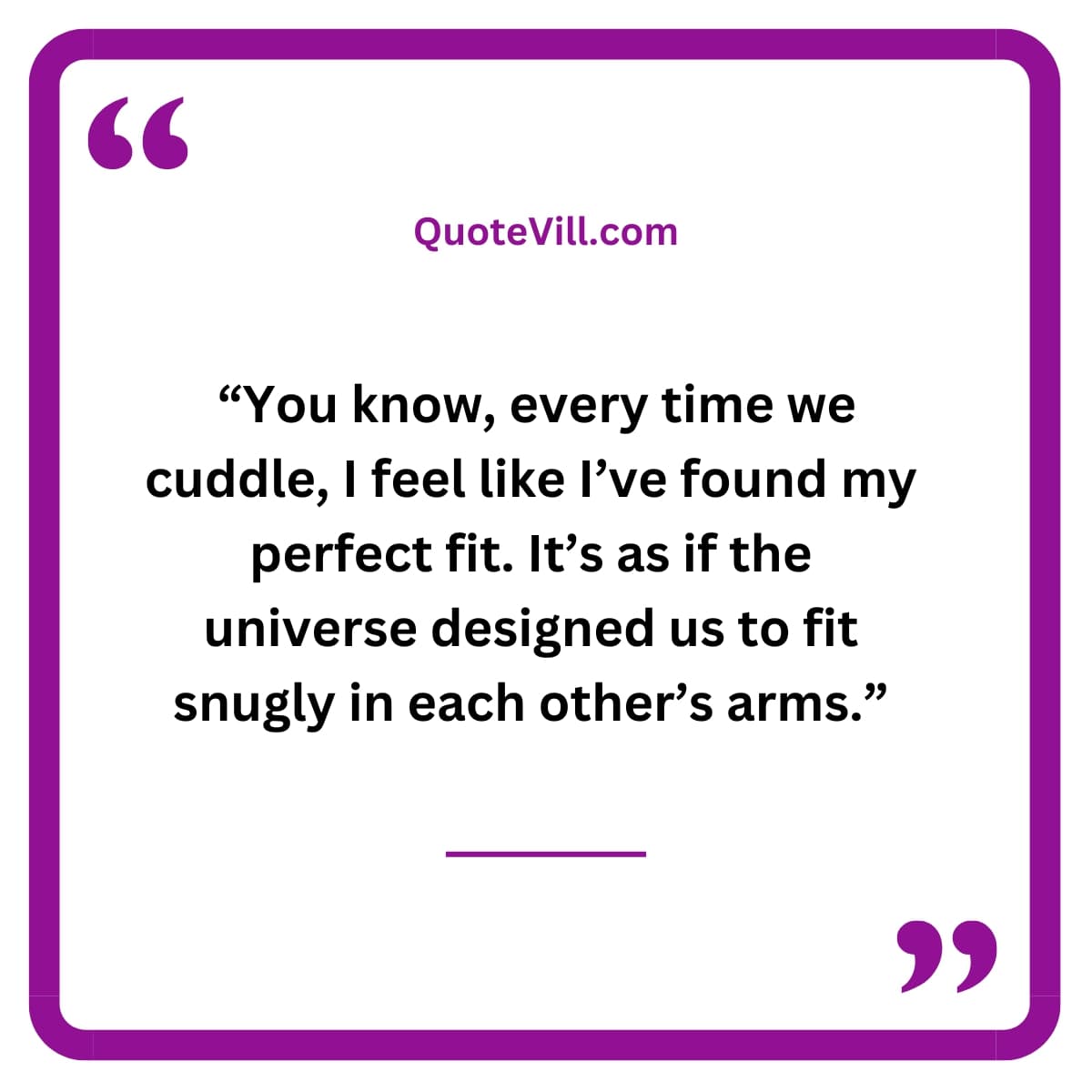 Cute Cuddle Quotes For Her 