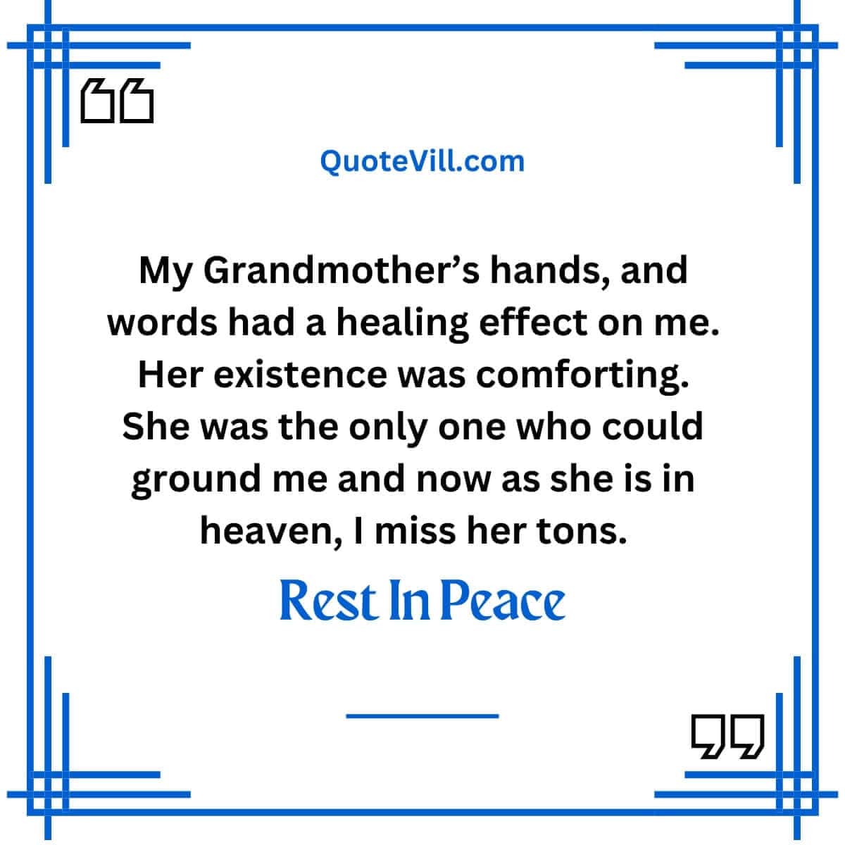 essay about grandmother death