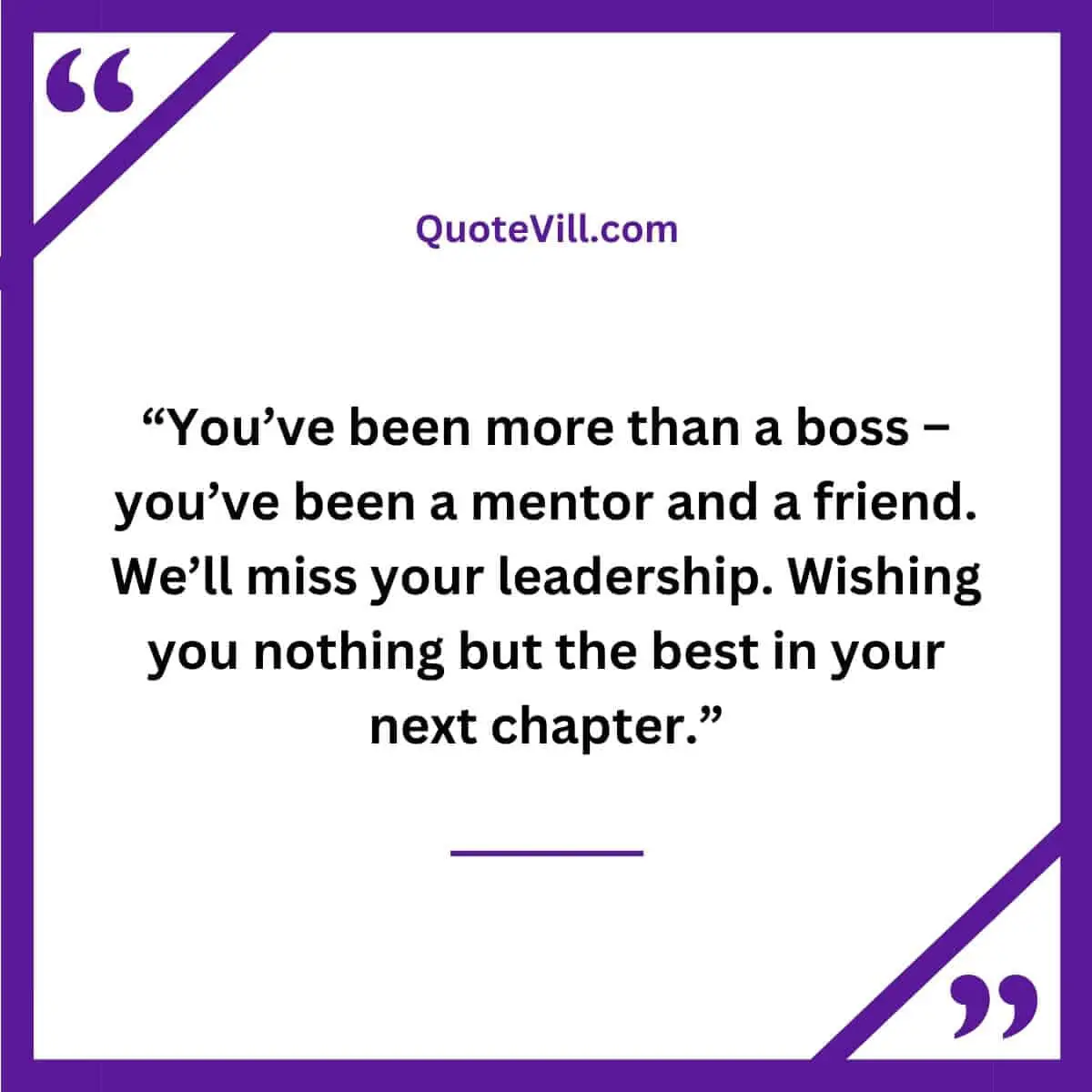 Memorable Good Boss Farewell Quotes