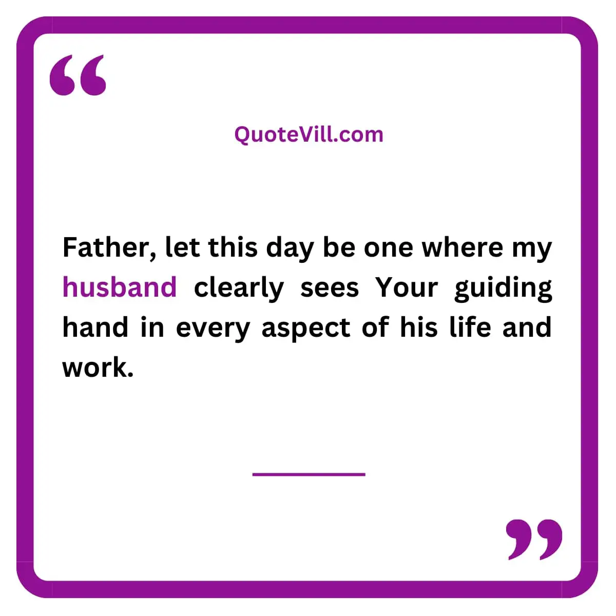 Morning Prayer To Bless Husband 