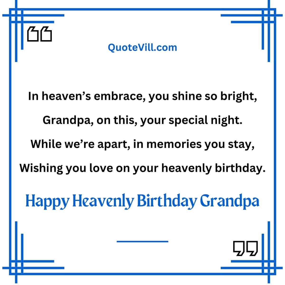 Poems For Grandpa's Heavenly Birthday