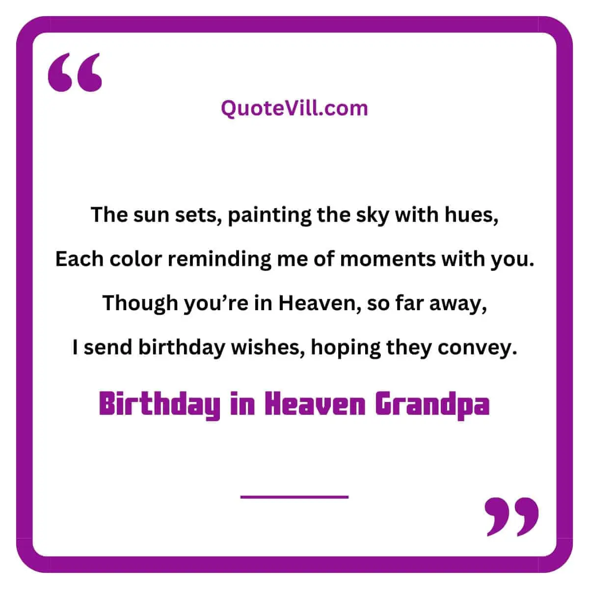 Poems For Grandpa's Heavenly Birthday