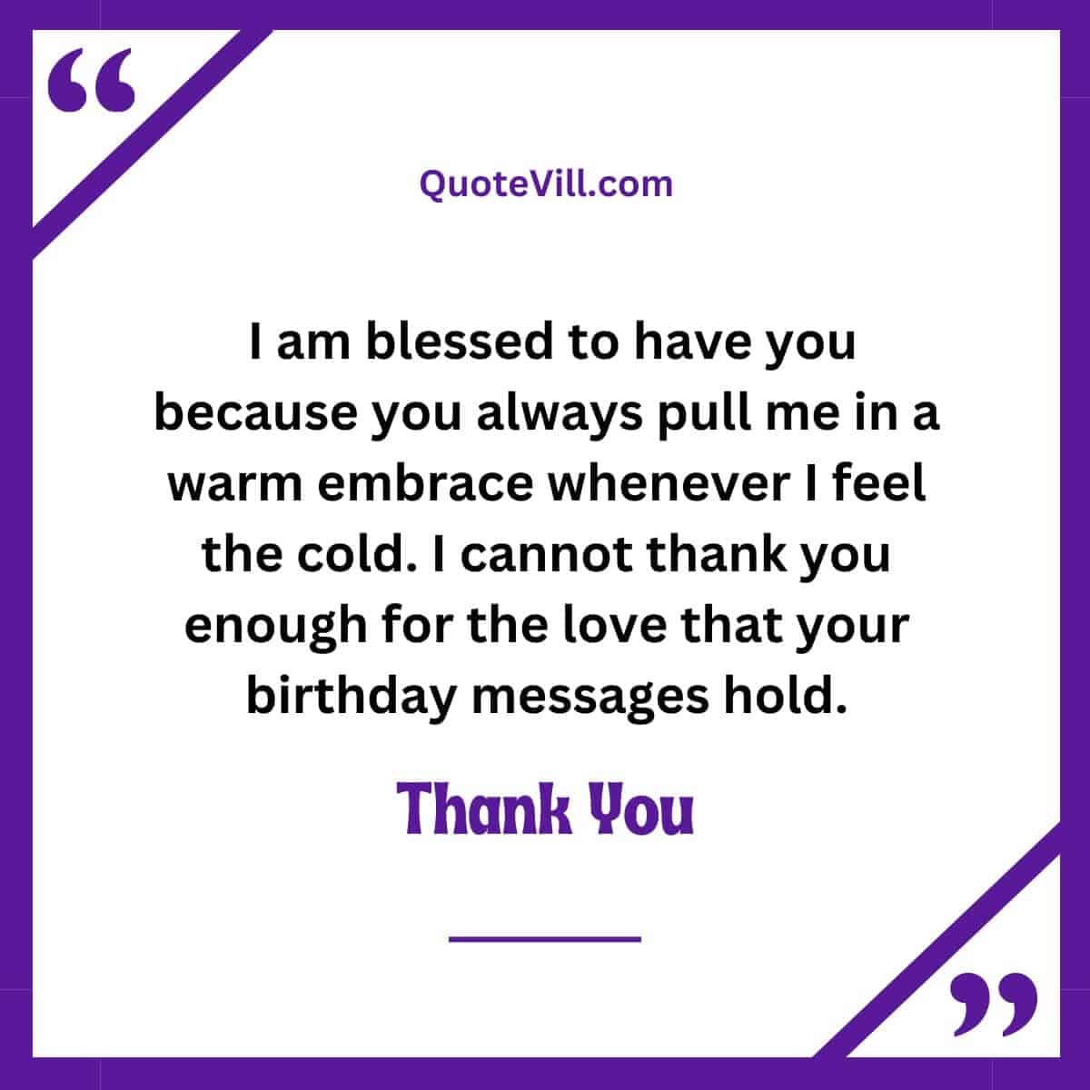 Short Thank You Messages For The Birthday