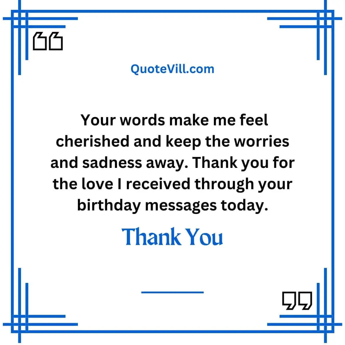 Short Thank You Messages For The Birthday