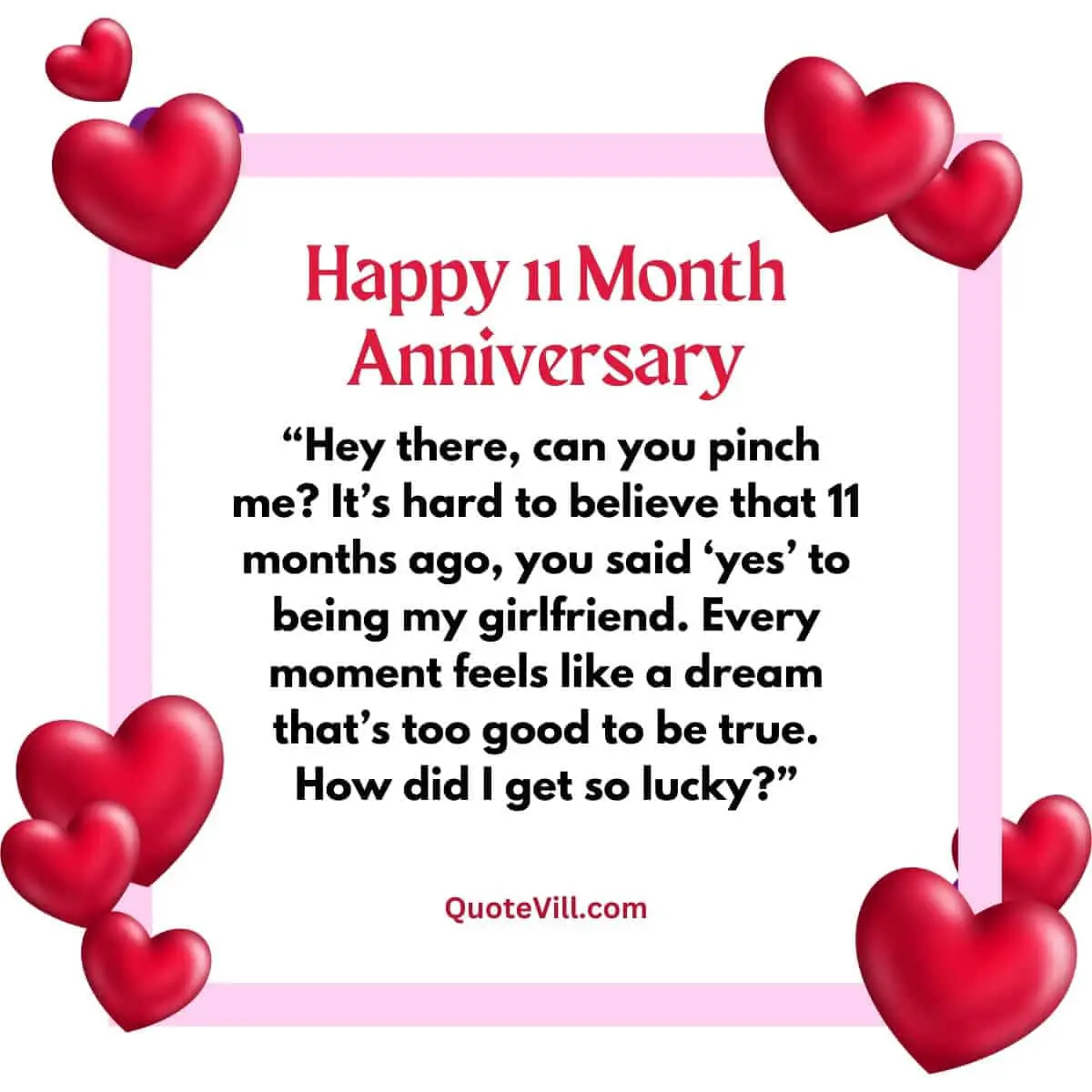 11 Month Anniversary Wishes to My Wife