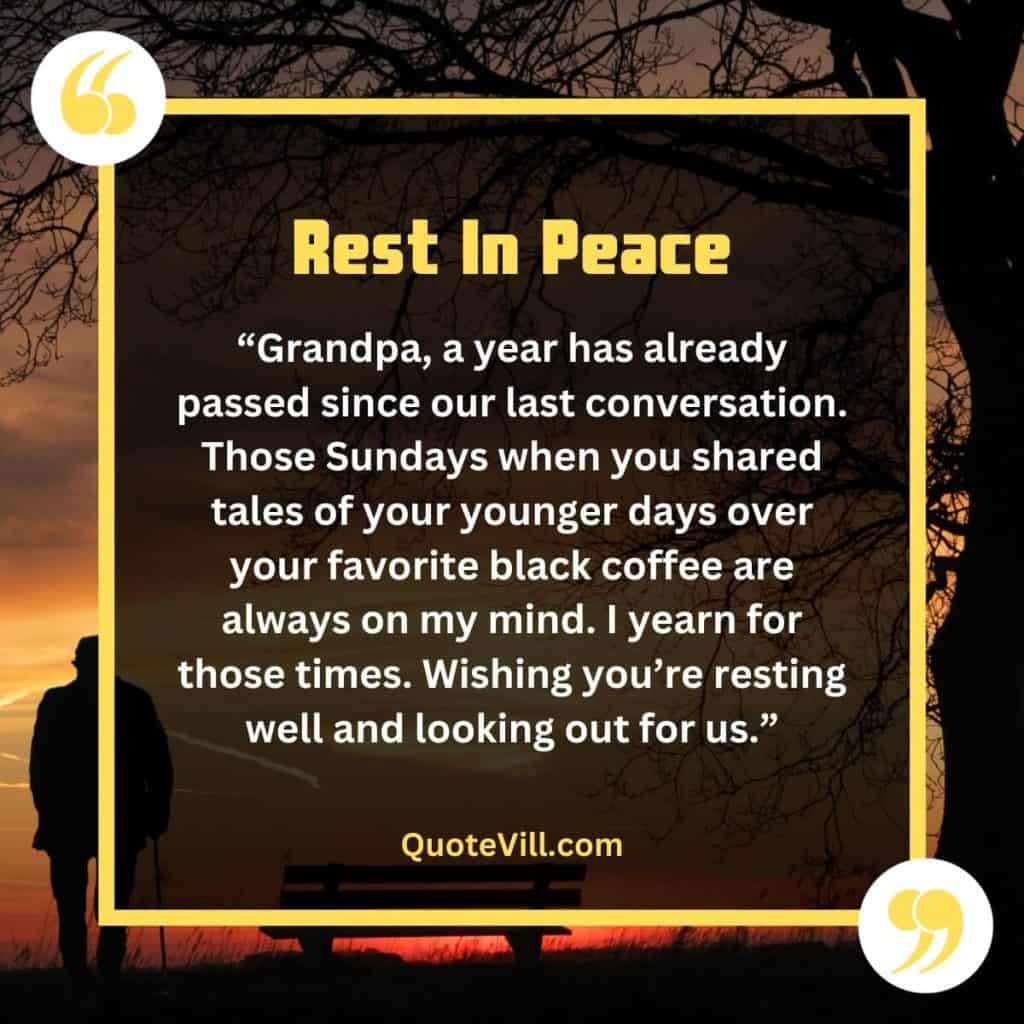 50 Remembering Death Anniversary Quotes For GrandFather