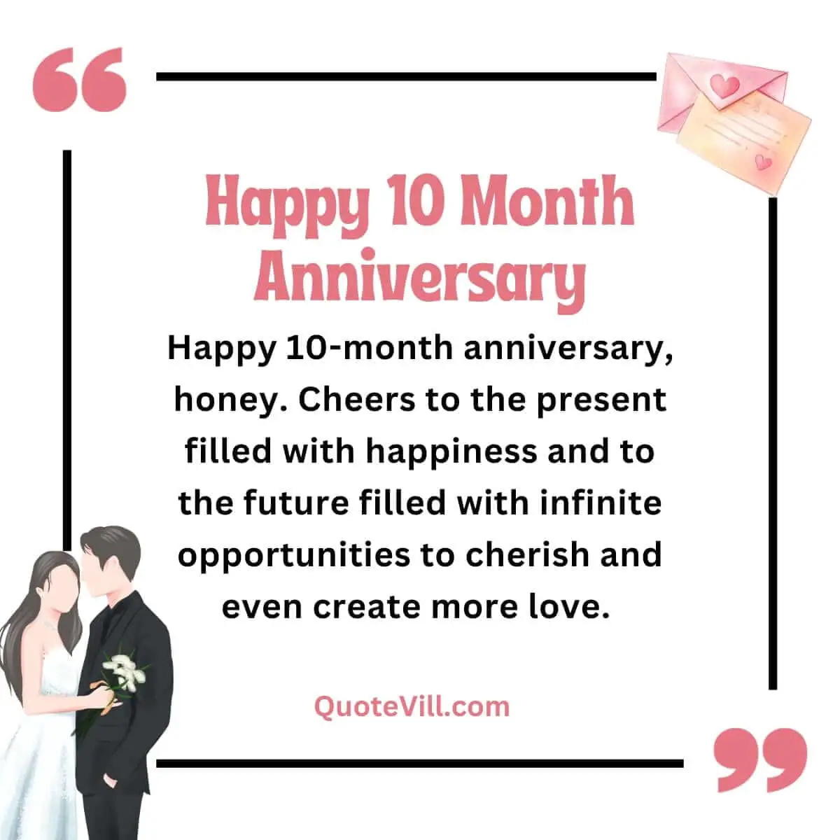 Happy 10 month Anniversary Wishes