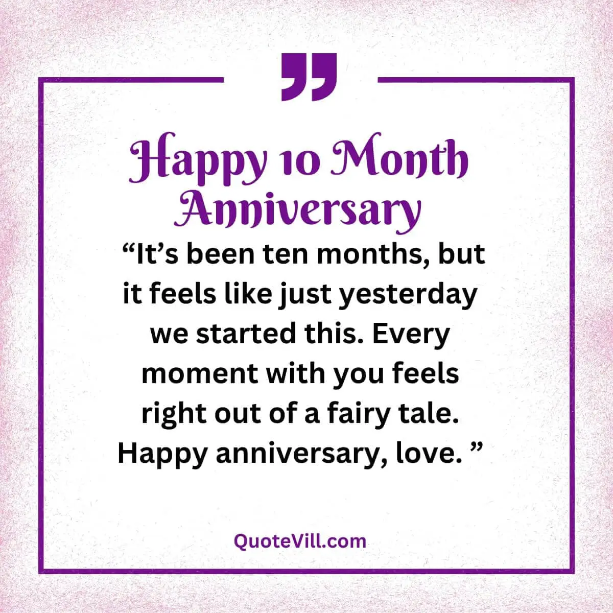Romantic 10 Month Anniversary Wishes 