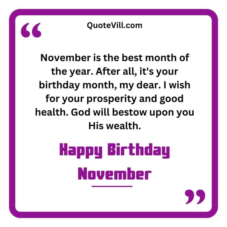 45 Best November Birthday Quotes And Wishes