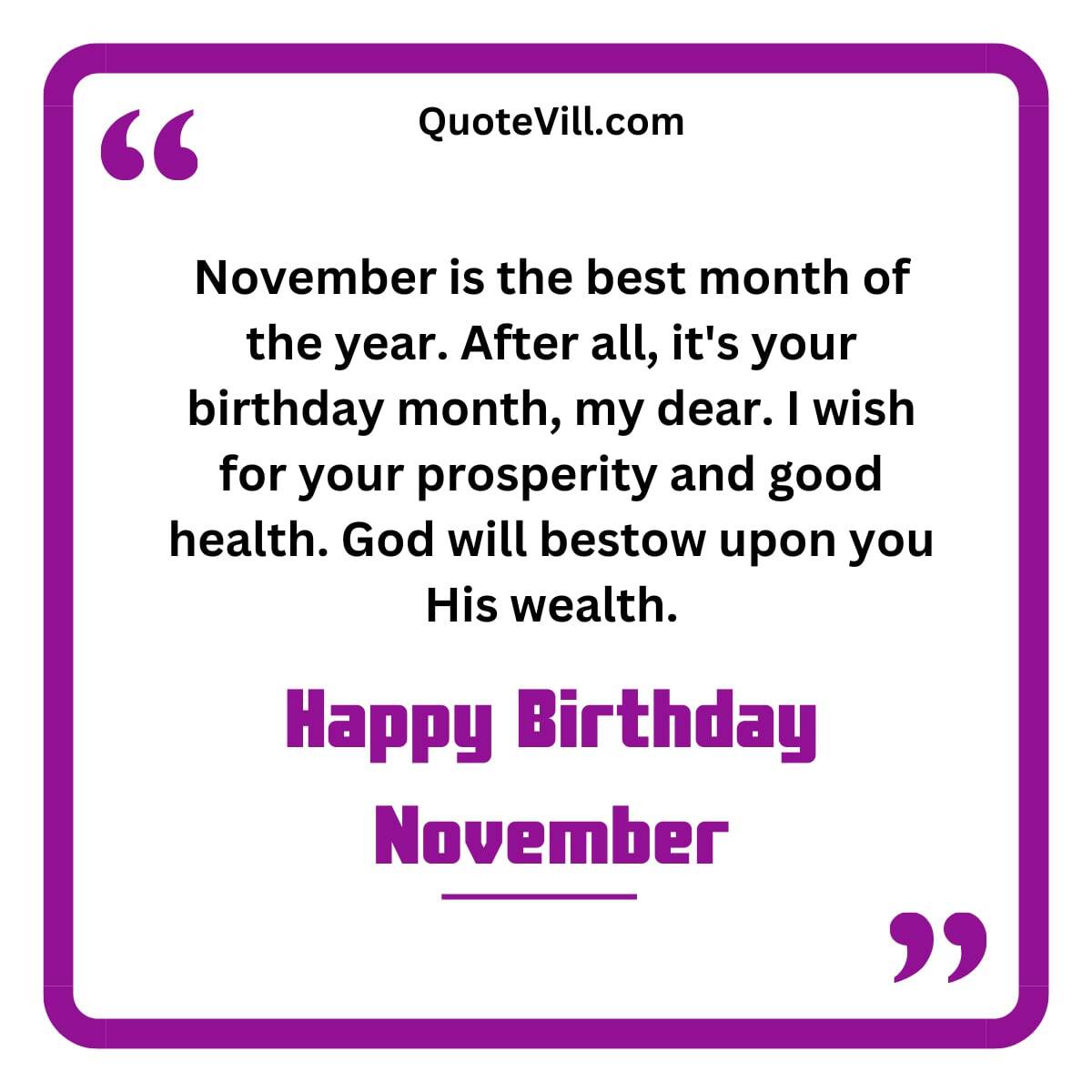 Happy Birthday November