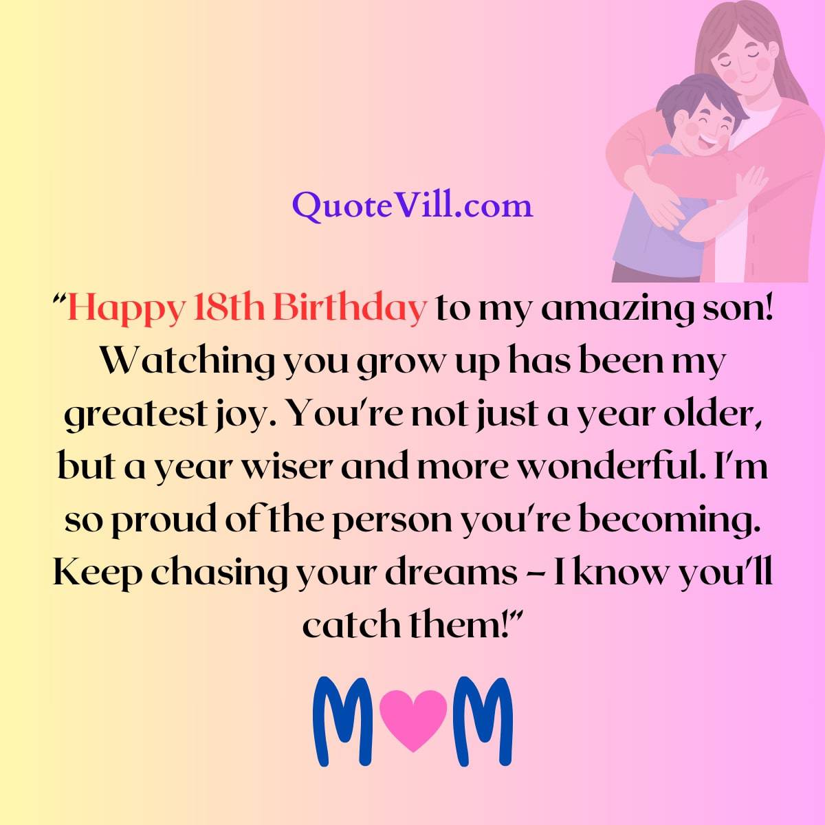 60 Amazing 18th Birthday Wishes For Son — free download