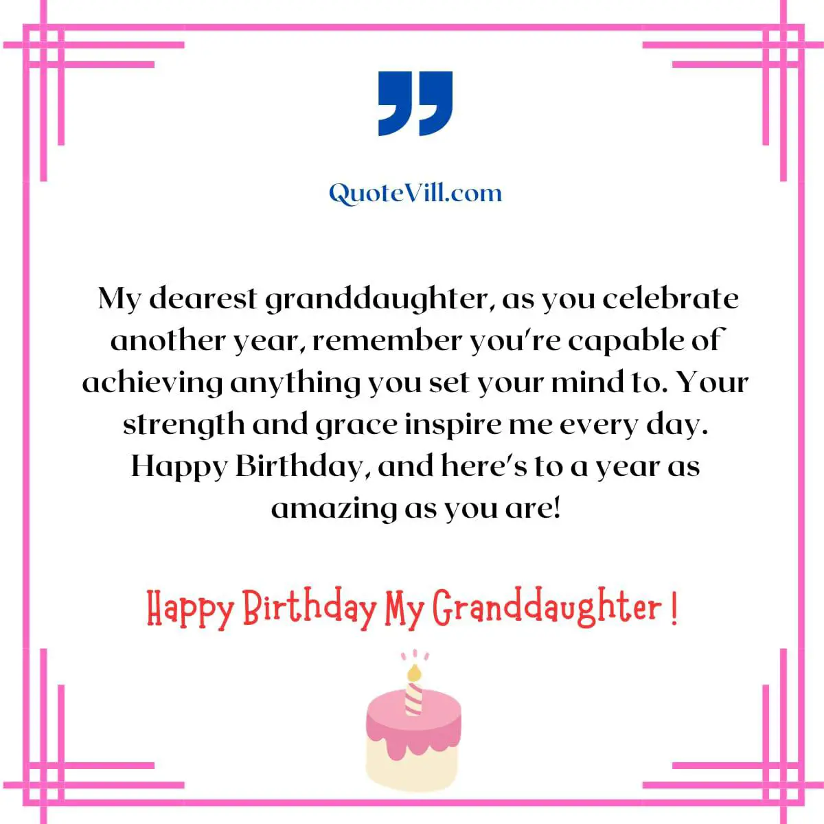 85 Sweet & Cute Birthday Wishes for Granddaughter