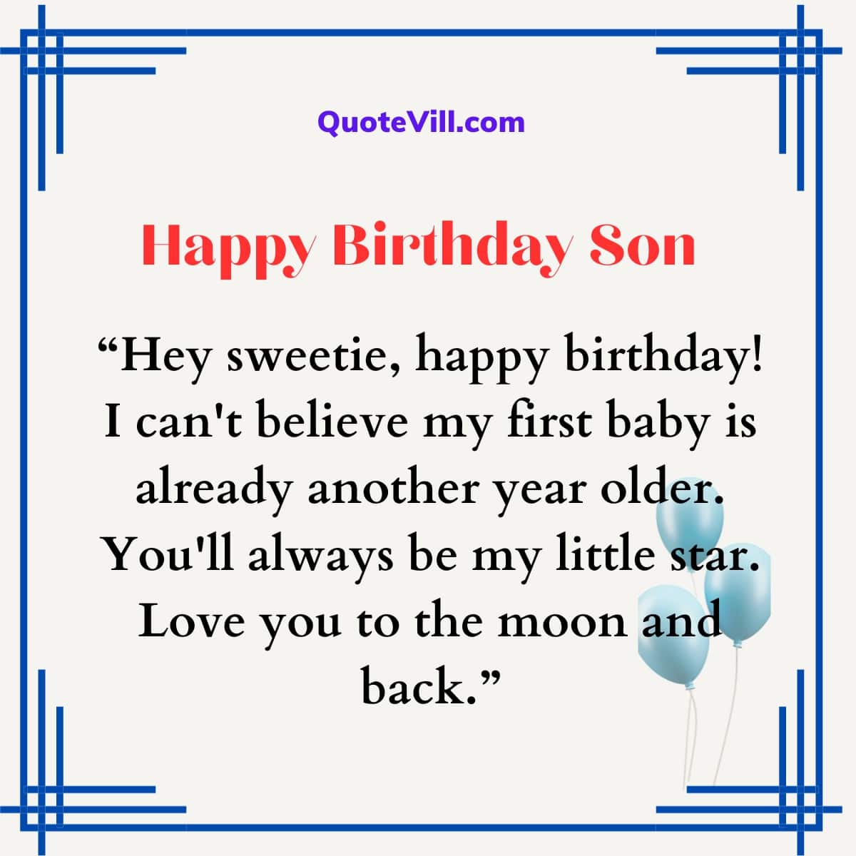 50 Cute & Sweet Birthday Wishes for First Born Son